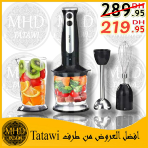 Brittany mixeur 4en1 inox ,hand blender v2