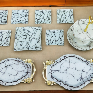 طقم صوانى لتقديم 10 قطع-Ensemble de plateaux en verre Arco 4 pièces